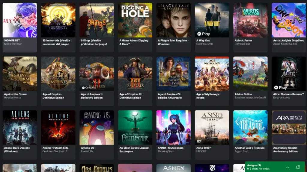 juegos actuales de pc game pass